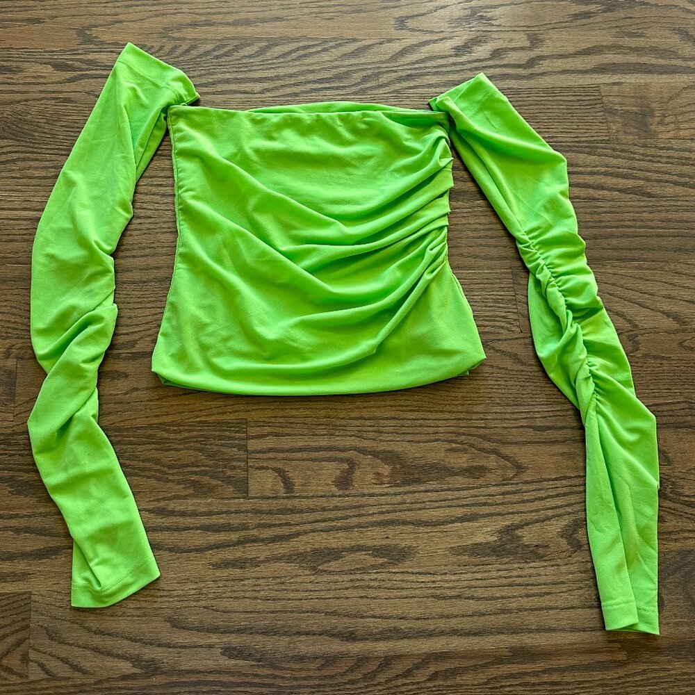 Helmut Lang Twist Long Sleeve Tube Top